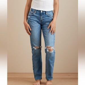 American Eagle Stretch Curvy Straight Jeans